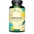 BROMELINA Forte Vegavero® | (4800 F.I.P./gr) 650 mg | con Drcaps®: Capsule Gastroresistenti | Enzima digestivo dell’Ananas | 