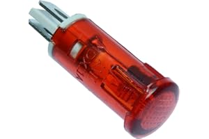 SWITCH ELECTRONICS Sourcingmap Kontrollleuchte, Kunststoff, 10 mm, 220 V, Rot, 5 Stück
