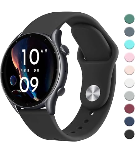 MIJOBS 10-teiliges Armband Set Für Smartwatches – 22 Mm Breit, Kompatibel Mit Amazfit, Huawei, Samsung, Xiaomi & Mehr