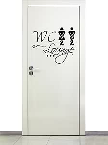 Cartoon Toilettenaufkleber Set - 2 Stück Lustige WC Aufkleber