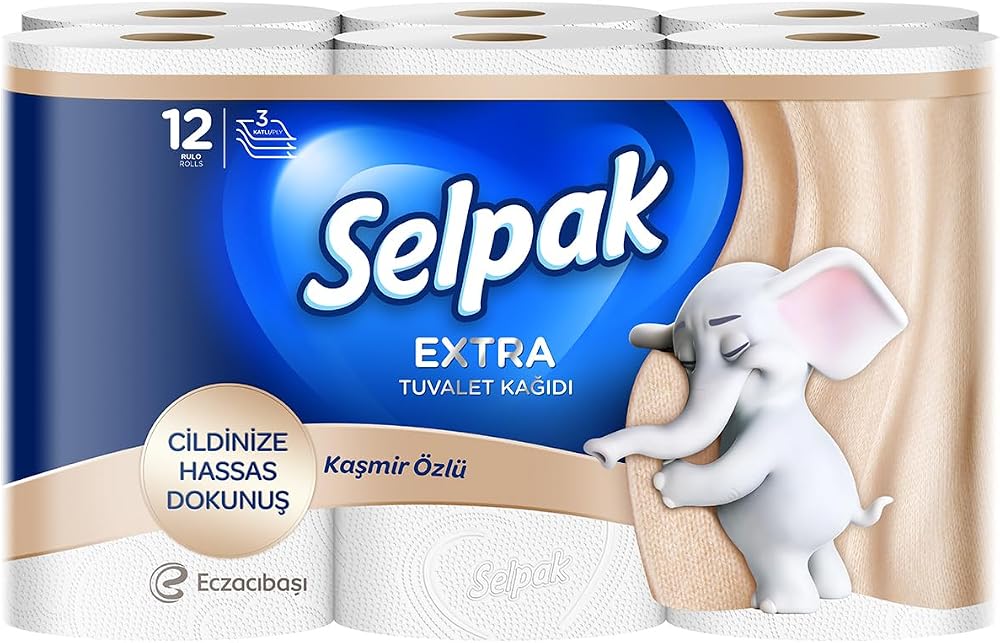 Selpak Kaşmir Katkılı Tuvalet Kağıdı 12'li
