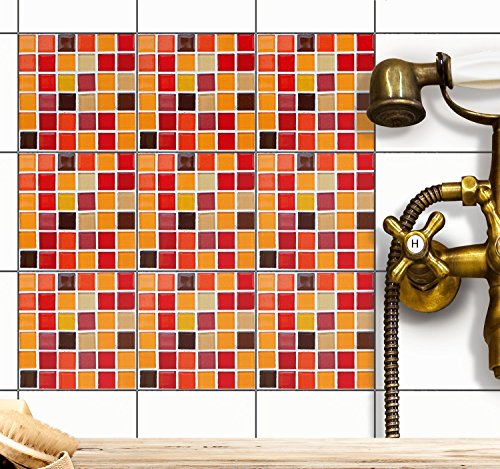 20 Stuck Creatisto Mosaikfliesen Folie I Pvc Fliesen Aufkleber Kuche Renovieren I Wanddeko Fur Kuchenruckwand Und Badfliesen I 10x10 Cm Motiv Orientalisches Mosaik Wandfliesen Von Bad U Minox Uz