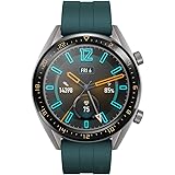 Huawei Watch GT Active Smartwatch (46 mm Amoled Touchscreen, GPS, Fitness Tracker, Herzfrequenzmessung, 5 ATM wasserdicht) Dunkelgrün