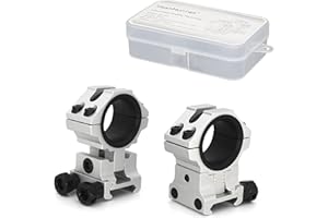Anneaux de Montage de Précision pour Lunette de Visée WestHunter Optics, Réglables en Hauteur, Compatibles avec Les Rails Picatinny, pour Lunettes de 25,4mm et 30mm | 6 Couleurs