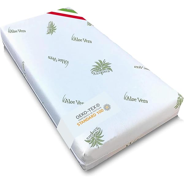 Materasso Bambino P'tit Lit 60x120 Cm - Reversibile Lato Estate/inverno, Certificato Oeko-Tex