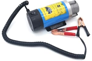 NUZAMAS Bomba de transferencia de aceite de 12V 100W, diésel autocebante portátil, extractor de líquido, bomba de agua, para eliminación de cambio de aceite de motor de barco y motocicleta de coche
