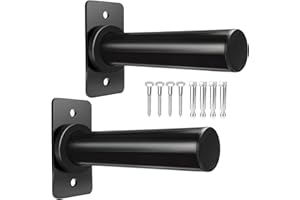 BRTGYM Wall Mounted Weight Plate Holder, Fit 2inch Olympic Weight Plates, Max Weight Capacity 275 lb, Heavy Iron Construction, Mounting Hardware Included