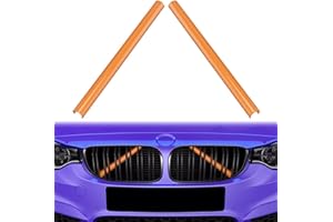 YZYUN Frontgrill Einsatz für F30 F32, Kühlergrill Einsätze Streifen Kompatibel mit BMW 3er und 4er 2012-2019 F32 320 328 330 335 428 435 (Orange)
