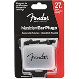 Fender Musician Series Ear Plugs - 27db Noise Reduction - Black, 099-0542-000