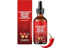 EEIIEY Rethes - Gotas de pimienta de cayena, gotas de cayena Aeluro, extracto líquido de pimienta de cayena Aeluro, gota líquida de pimienta de cayena natural, impulso del metabolismo, fórmula suave (1)