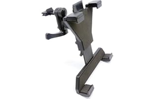 scozzi Support de tablette pour grille d'aération de voiture (7-11") par exemple compatible avec Apple iPad, Lenovo, Samsung Galaxy Tab S9 S8 S7 S6 A7 A E P12 P11 Yoga 13 11 M10 M8 FE Lite Air Mini