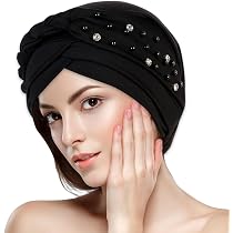 Set Di 4 Turbanti Donna Morbidi E Alla Moda - Berretti Preannodati Per Yoga, Sonno E Stile Quotidiano - Foto 1