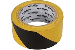 Fixman Ruban de signalisation de Danger 50 mm x 33 m Jaune Noir