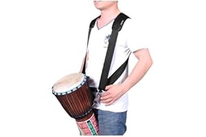 JIAHG Bandoulière de Tambour Africain Portable Sangles d'épaules Réglable Élargi Épaissie Djembés de Tambours à Main Bandoulière de Tambourins en Nylon Durable Résistant pour Adulte et Enfant
