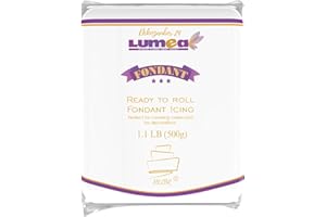 Dekozauber24 Fondant Icing 500g, for cakes and figurines, gluten free, ready to roll, edible cake decorations (White)