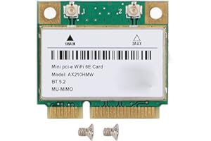 PUSOKEI Scheda Wireless 802.11 A/B/G/N/AC/AX, Scheda Mini PCIE 2.4GHz 5GHz 6GHz, Scheda WiFi Scheda di Rete PCI Express BT5.0