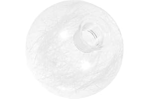 MAGIDEAL Abat-Jour Boule Ronde En Verre, Abat-Jour Globe En Verre de Remplacement, Plafonnier Décoratif, Couvercle de Lampe Rond, Décoration D'intérieur, Base G9, pour Lampe de Table de Salon, Diamètre 10cm