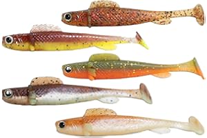 Lurejunks Finisher Shad - 5 Gummifische - Angelköder für Hecht, Zander & Barsch, Gummiköder, Länge:8cm, Farbe:Mix Packung