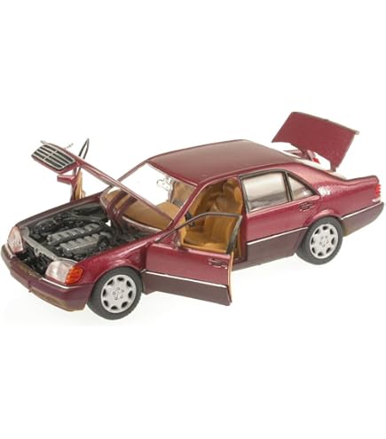 HERPA 070041 MINIATURMODELLE 1:43 Metall: MERCEDES-BENZ 600 SEL- rot