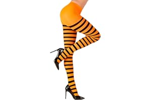 WIDMANN MILANO PARTY FASHION - Collants, rayés, 70 DEN, Halloween, déguisements de carnaval