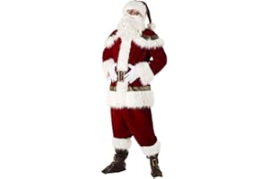 Morph Super Deluxe - Disfraz Papa Noel Adulto, Disfraz Papá Noel Adulto, Traje Papá Noel Adulto, Disfraz Papa Noel Hombre, Trajes Papa Noel Adulto, Traje Papá Noel Hombre, Disfraz Navidad
