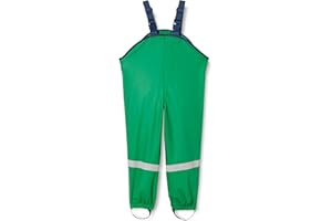 Playshoes Unisex Kid's Mud Trousers, Dungarees, Unlined Wind and Waterproof rain Pants Rainwear