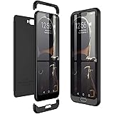 CE-Link Huawei Honor 10 Hülle Hardcase 3 in 1 Handyhülle 360 Grad Hard Hartschale Grad Full Body Case Cover Schutzhülle Bumper - Schwarz