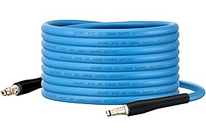 Ampvolts Tuyau Karcher 15M Anti-pli – 250 Bar / 3600 PSI, Tuyau de Rechange Ultra Flexible pour Karcher Série K2 K3 K4 K5 K6 K7, Utilisation Tous Temps, Bleu