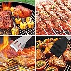 Xddias Grillbesteck BBQ Grill Zubehör 28 Set, Edelstahl Grillbesteck im Aluminium Koffer – Bild 7