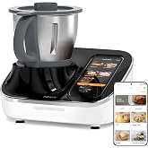 TOKIT C2 AI Omni Cook Robot Food Processor 21 In 1 | 7'' Touch Screen Built-in Guided Recipes Precleaner, Chopper, Juicer, Bl