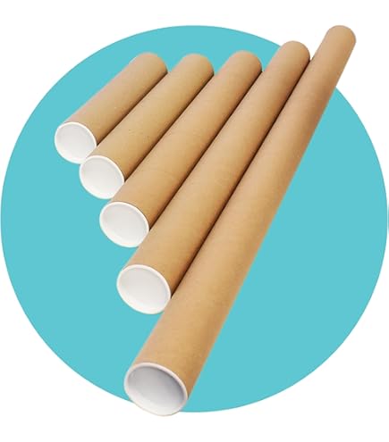 Tubi In Cartone Per Spedizioni 720x102 Mm - Con Tappi In Plastica, Confezione Da 12 - Foto 7