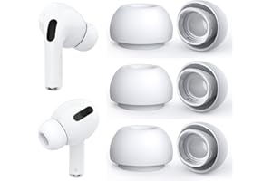 WIKI VALLEY Ersatz-Ohrstöpsel für Airpods Pro und AirPods Pro 2nd Generation mit Loch zur Geräuschreduzierung,Silikon Ohrpolster Kompatibel mit Airpods Pro2 Ohrhörer passend für die Ladehülle-Medium