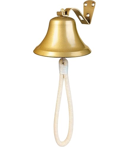 Nagina International Happy Hour Gegraveerd Mooie Massief Messing Nautische Boot Schip Bell | Diner Gepolijste Bell | Maritieme Geschenken En Decors (15 inch, Nikkel Aluminium