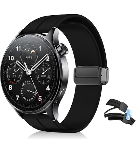 Ersatzarmband Für Amazfit Balance – Leder & Silikon, Magnetische Schnalle, Verstellbar, 1 Stück, Für Sport & Alltag