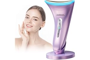 JUEBAO Massaggiatore Viso Lifting Antirughe Elettrico: Face Massager con 3 Modi LED - Dispositivo di Bellezza a 45°C con EMS Microcorrente per Rughe - Gua Sha Elettrico per Massaggio Rassodante Viso e Collo