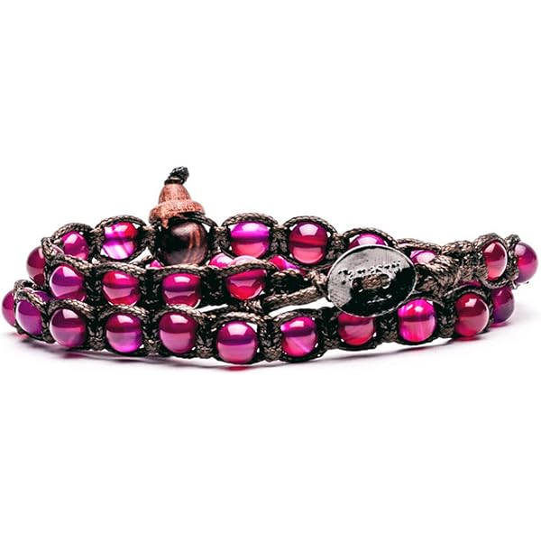 Bracciale Pietra Tibetano Legno Fossile Tamashii Unisex 1 Giro Bhs900 78 2100000015740