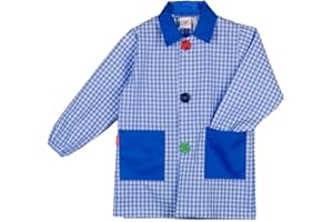KLOTTZ - Babi scuola bambino vestaglia scolastica bambino con scollo a V stile italiano bambini