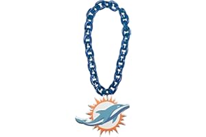 Aminco Miami Dolphins NFL Fan Chain, Teal