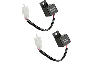 2 st 12 V LED-blinkers relä, 2 stift, motorcykel blinkande relä, LF1-S-PIN 0,1W - 150 W, hyperblinkande, vattentät plug and p