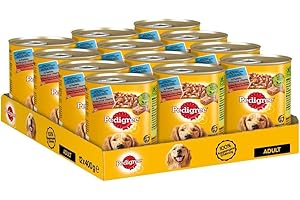 Pedigree Dorosły 3 rodzaje: wołowina, jagnięcina i kurczak, 12 x 400 g karma dla psów