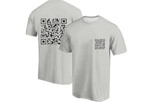 TTNTTR Qr Code Fuck-You T-Shirts Herren Damen Lustig Scannable Tshirt Freizeit Baumwolle Basic Shirt Humorous Hidden Message Oberteil Frecher Style mit Botschaft Tops Teenager Mädchen Unisex