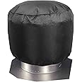 Luxiv Black Roof Ventilator Cover, Waterproof Turbine Roof Cover, 420D Oxford Cloth, 20D x 20W