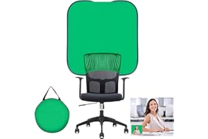 Green Screen Hintergrund,GRABADO Greenscreen Stuhl 100cm,Portable Doppelseitig Faltbar Greenscreen Leinwand Rollo Für Fotografie,Videospiele und Live-Übertragungen（1 Stück）