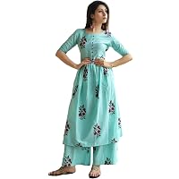 GoSriKi Women's Regular Kurta with Palazzo