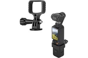 ZJRXM Uchwyt adapter Mount do DJI Osmo Pocket 3, metalowy adapter rozszerzający do DJI Osmo Pocket 3 (czarny)