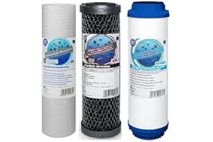 GENERIC Aquafilter 3 Stage HMA Heavy Metal Reduction Water Filter System Replacement Filters 10" FCPS5 FCCBL-S FCCBKDF2