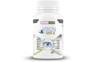 Healthy Fusion, Vision Max | Hydratation Oculaire Avancée et Vision Claire | Soulage la Fatigue Visuelle, Améliore l'Acuité Oculaire et Protège Vos Yeux du Stress Quotidien | 60 Gélules