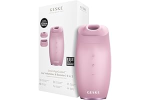 GESKE | SmartAppGuided™ Lip Volumizer & Booster | 6 en 1 | Rellenador de labios rápido | Lip booster labios más carnosos | Rellenador y ampliador labial automático | Aumento labios volumen selfie