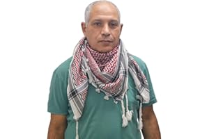 Horus Artesanía de Egipto Foulard palestinien shemagh keffiyeh hatta wrap écharpe arabe unisexe. 100% coton