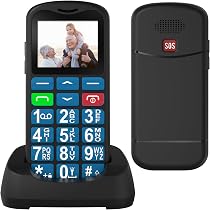 Qubo GSM Telefono Cellulare Per Anziani,Flip Phone Telefoni Cellulari Tasti Gran - 4